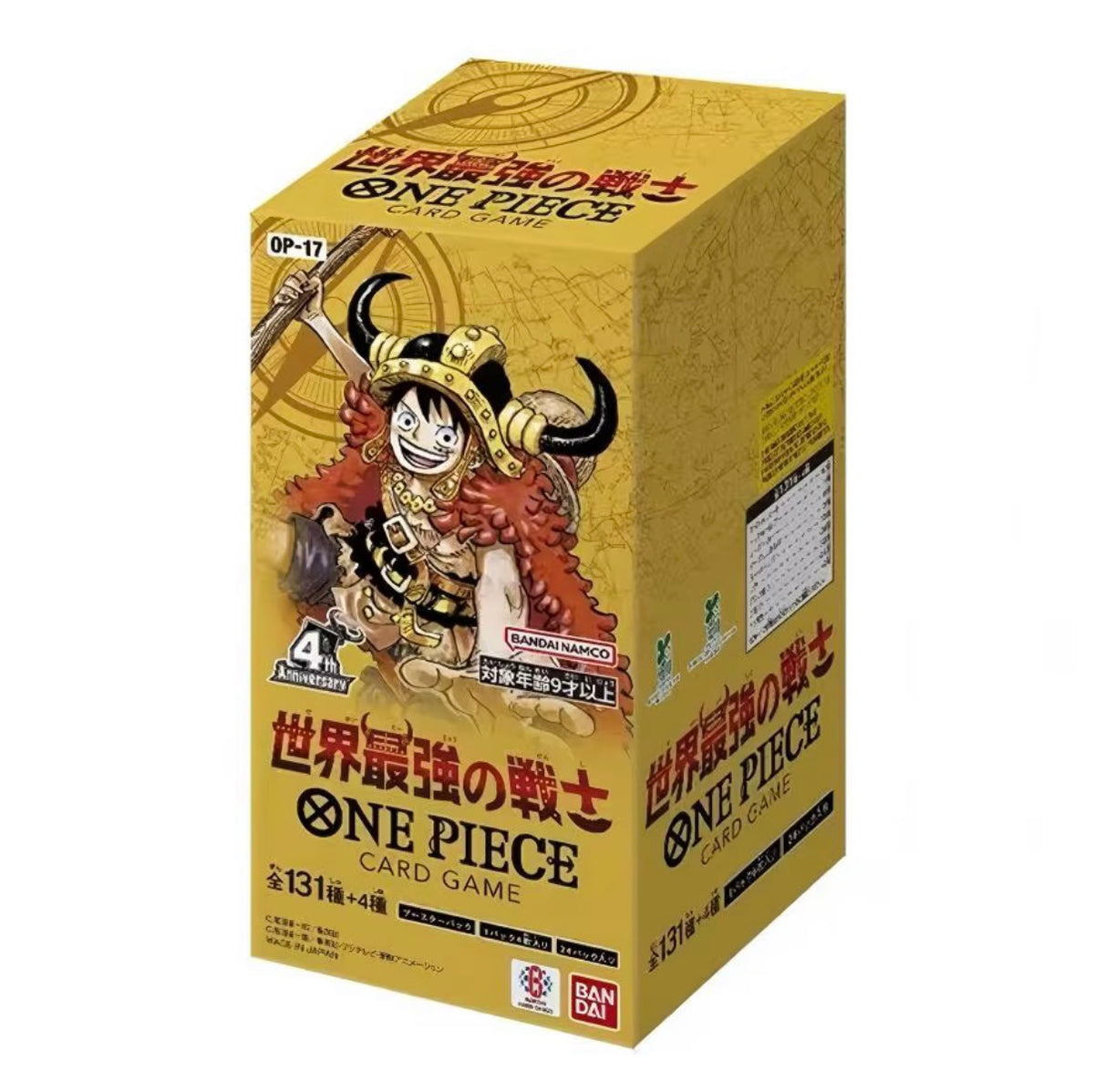 OP-17 THE WORLD’S STRONGEST WARRIORS - BOOSTER BOX 24 BUSTE (JAP)